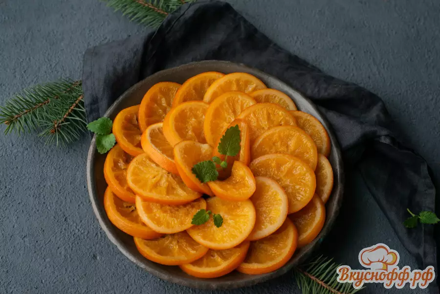 Карамелизированные апельсины - Готовое блюдо