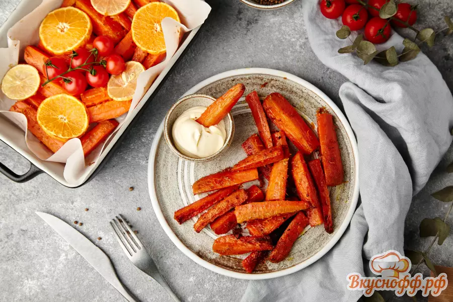 Запечённая морковь - Готовое блюдо