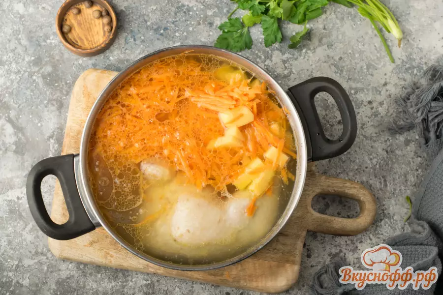Куриный суп с вермишелью и картошкой - Шаг 4