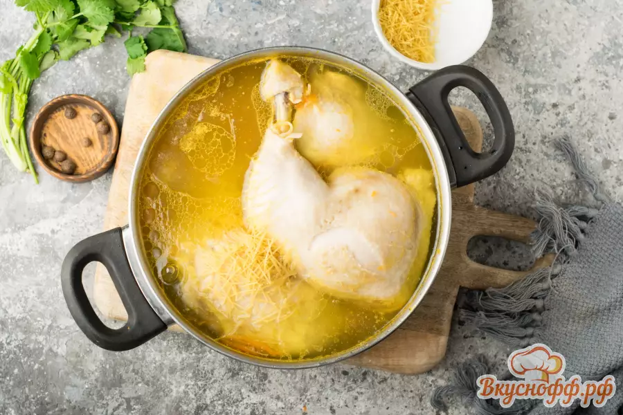 Куриный суп с вермишелью и картошкой - Шаг 5