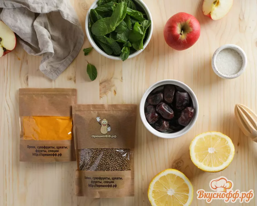 Чатни из яблок и фиников - Ингредиенты и состав рецепта