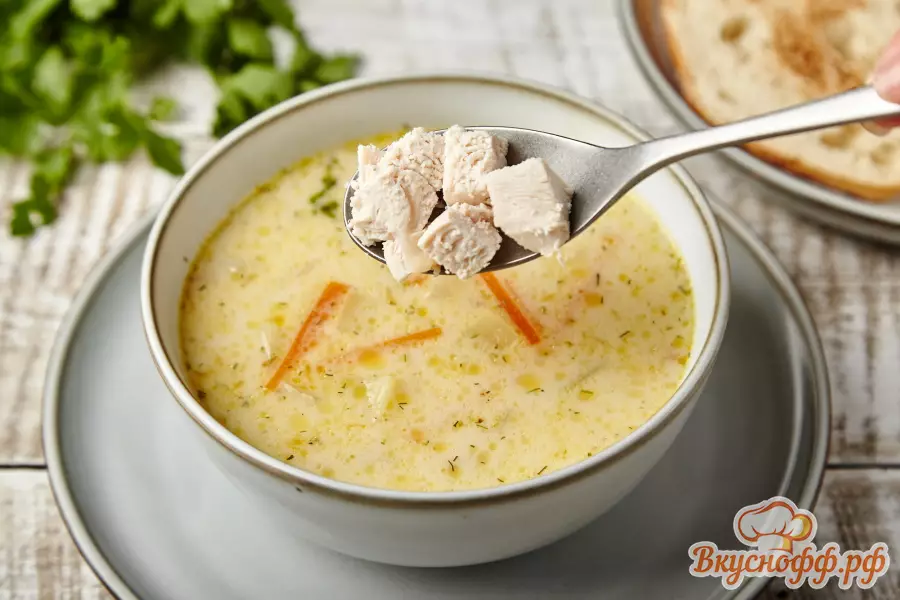 Сырный суп с курицей - Шаг 6
