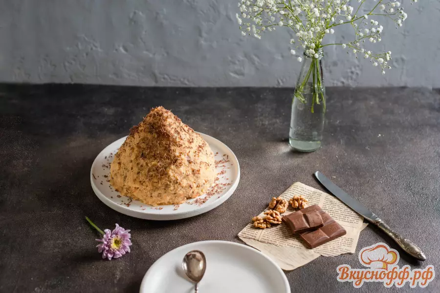 Торт «Муравейник» с грецким орехом - Готовое блюдо