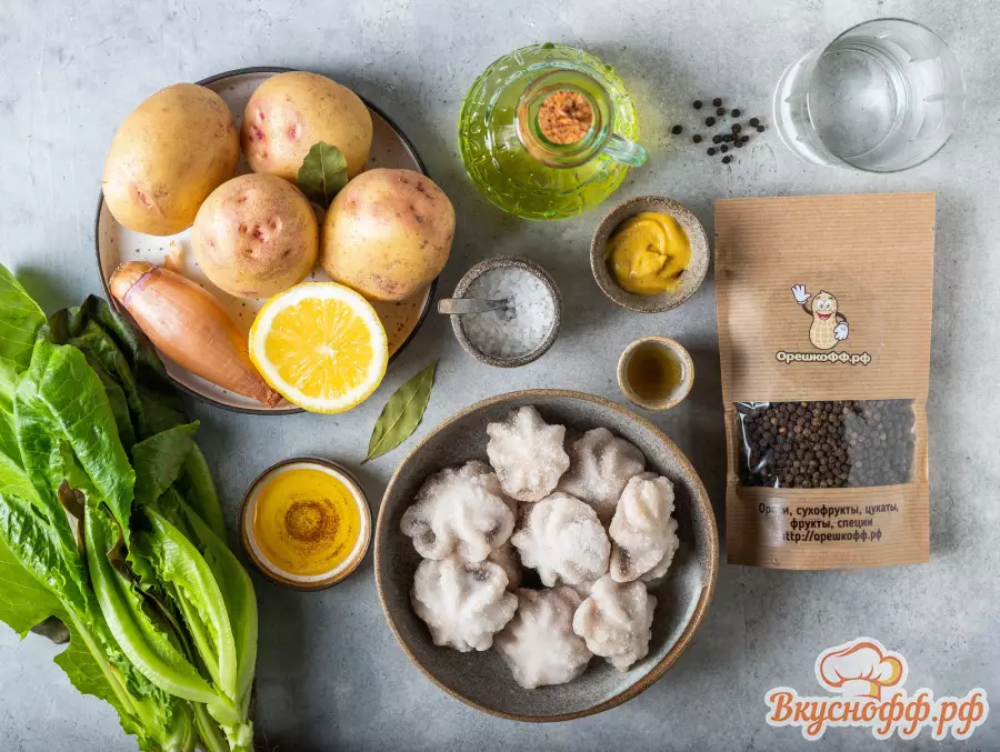 Салат с осьминогом и картофелем - Ингредиенты и состав рецепта