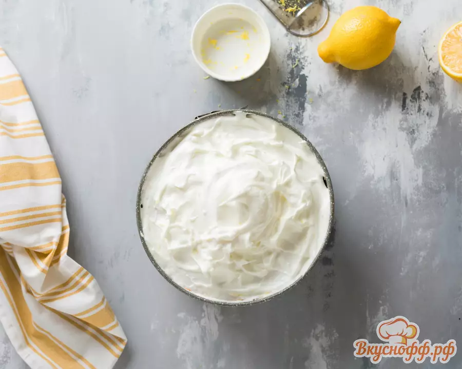 Лимонный пирог с безе и фундуком - Шаг 11