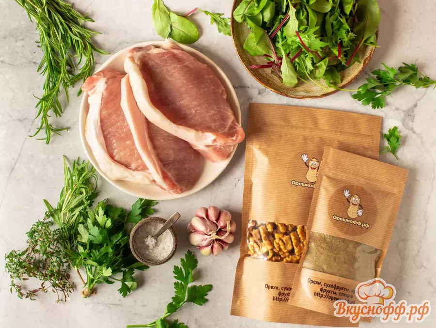 Свиные отбивные на сковороде - Ингредиенты и состав рецепта