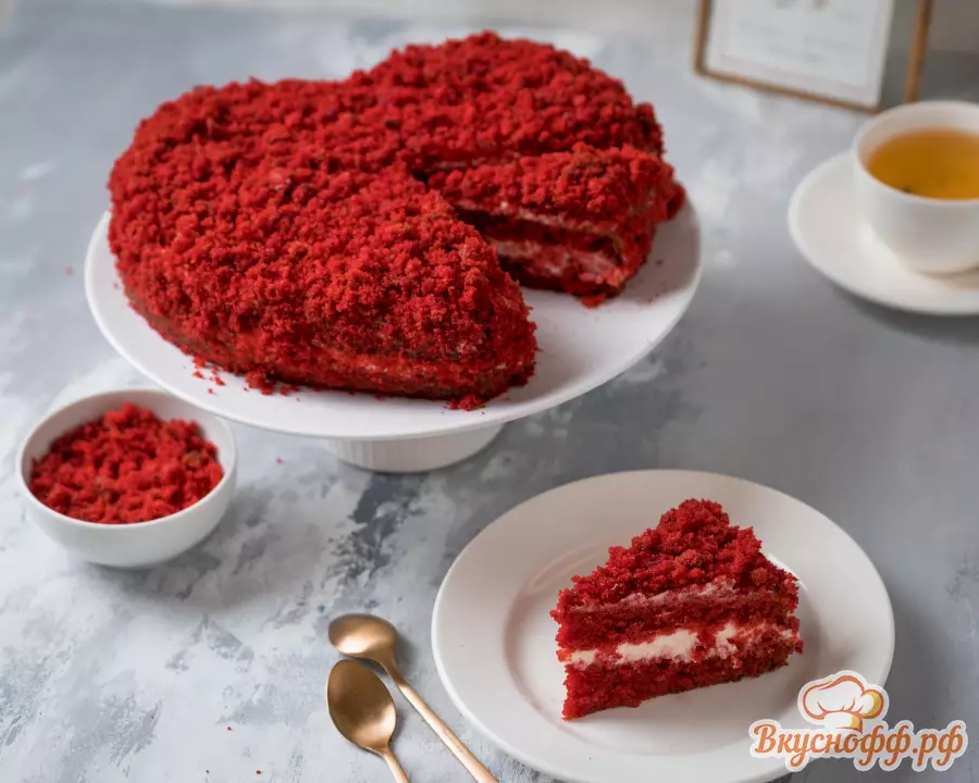 Торт «Красный бархат» - Готовое блюдо