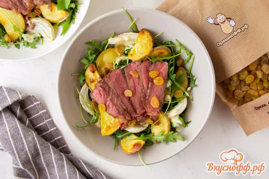 Салат со стейком и картофелем - Шаг 9