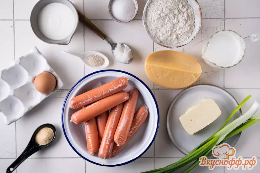 Хот-дог с сыром - Ингредиенты и состав рецепта