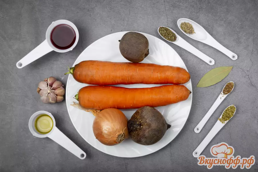 Соус из моркови и свёклы - Ингредиенты и состав рецепта