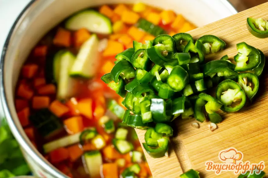 Сырный суп с овощами - Шаг 3
