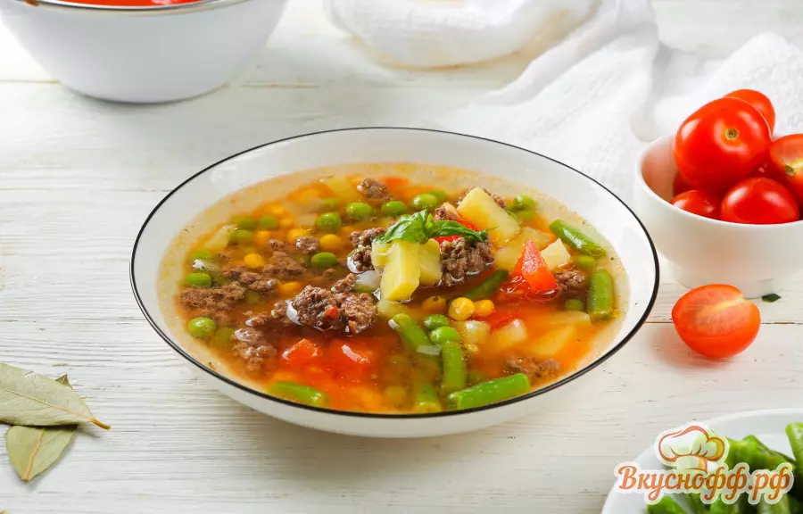 Суп с фаршем и овощами