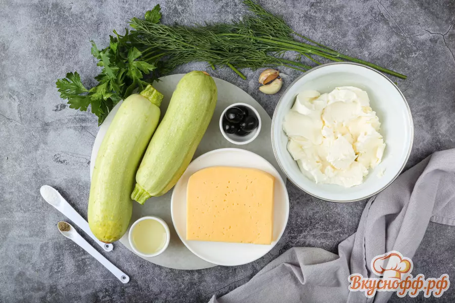 Кабачки с сыром в духовке - Ингредиенты и состав рецепта