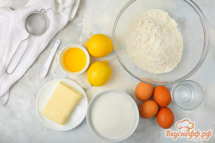 Лимонный пирог - Ингредиенты и состав рецепта