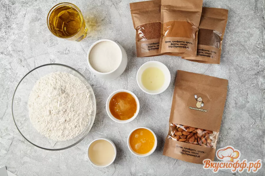 Печенье с мёдом и орехами «Меломакарона» - Ингредиенты и состав рецепта