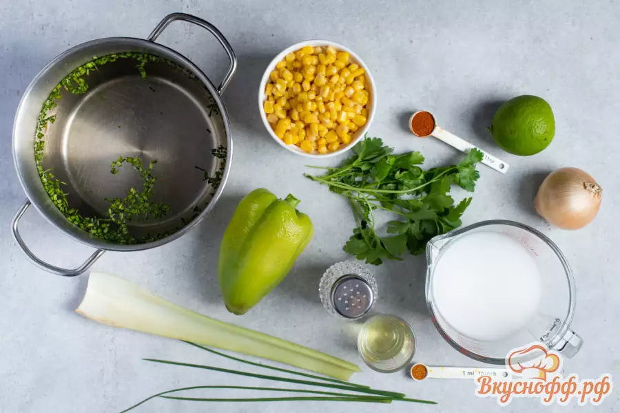 Овощной суп с кукурузой - Ингредиенты и состав рецепта