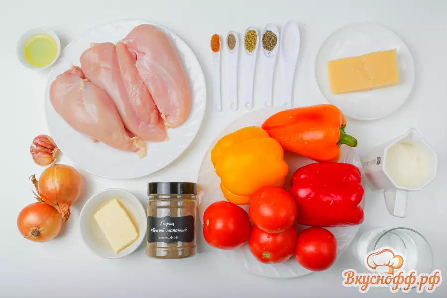 Курица «Пикассо» - Ингредиенты и состав рецепта