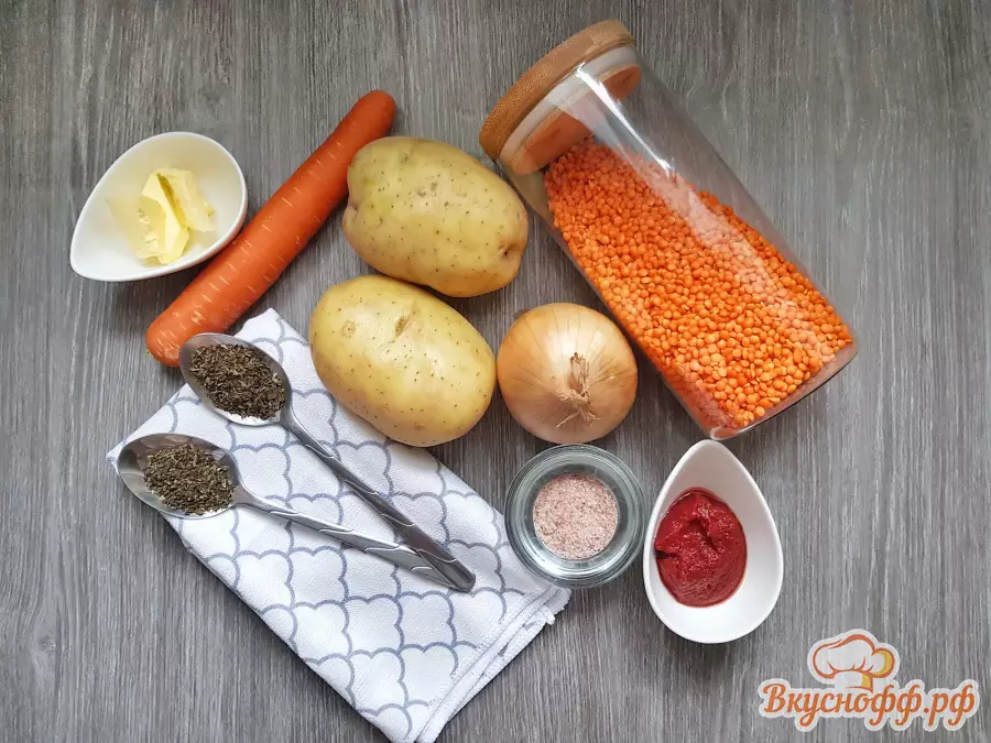 Суп из чечевицы «Чорба» - Ингредиенты и состав рецепта