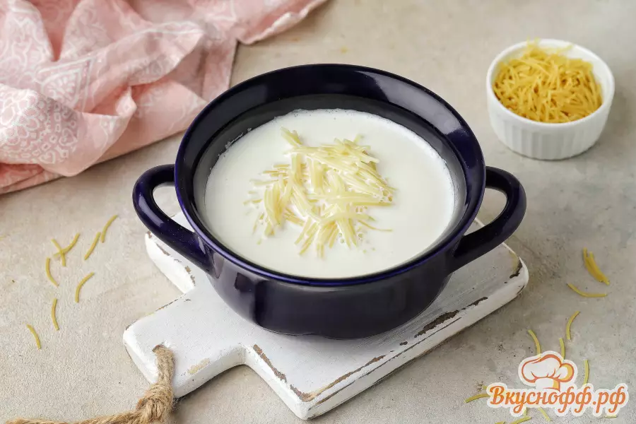 Молочный суп с вермишелью - Готовое блюдо
