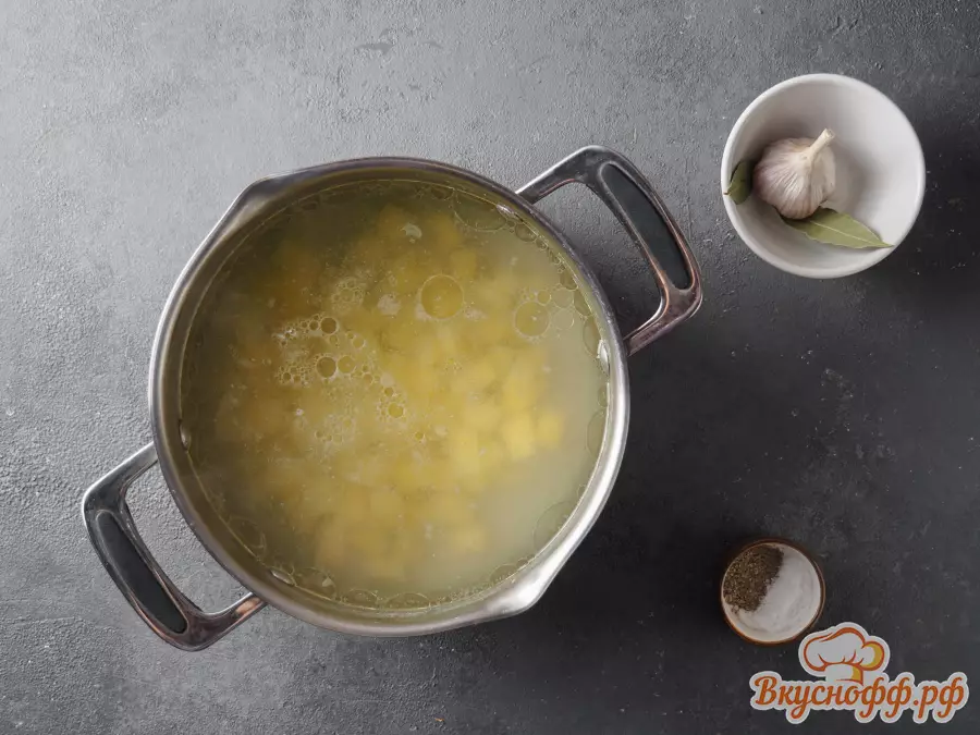 Суп с галушками на курином бульоне - Шаг 4