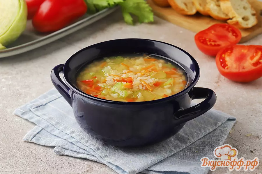 Капустный суп лёгкий - Готовое блюдо