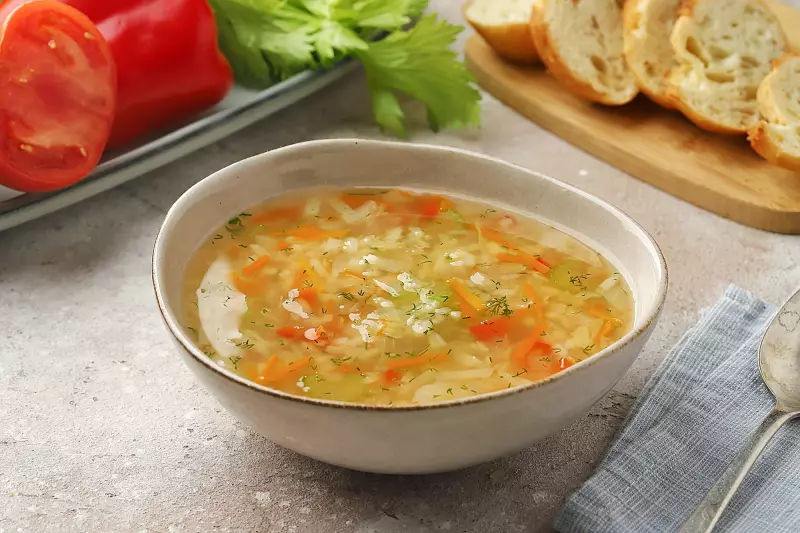 Капустный суп лёгкий