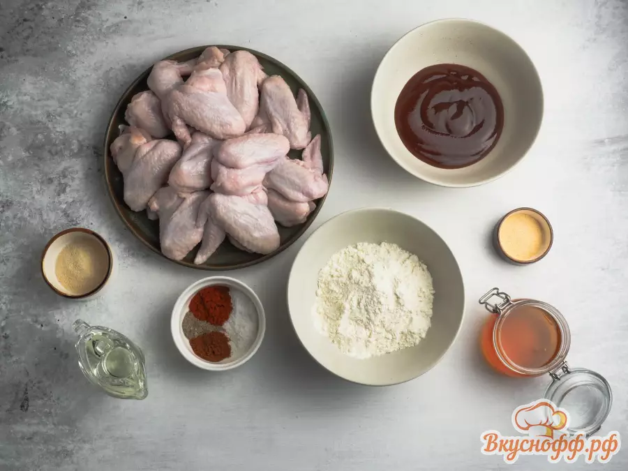 Крылышки барбекю - Ингредиенты и состав рецепта