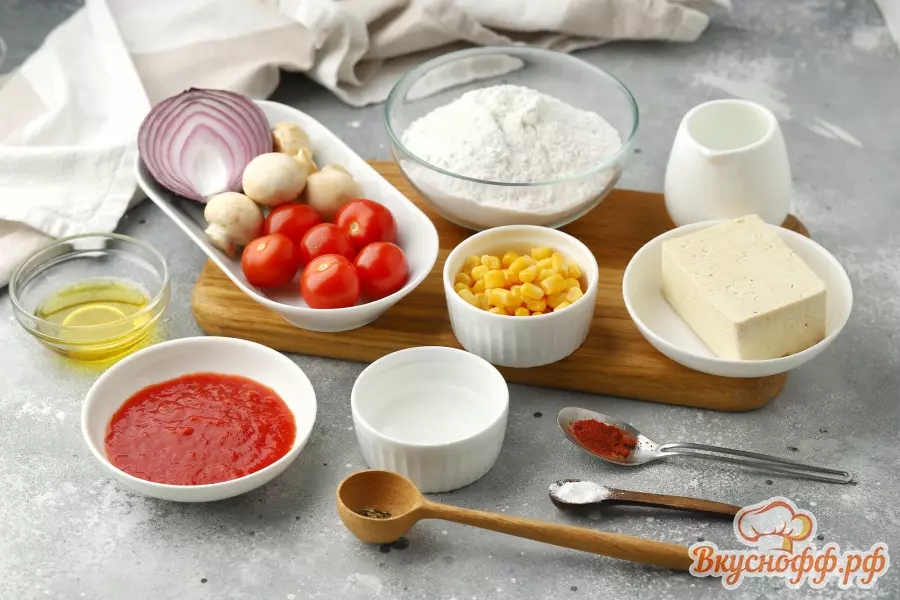 Постная пицца - Ингредиенты и состав рецепта