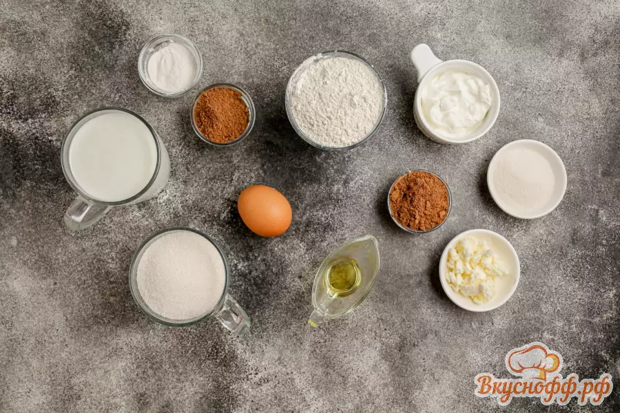 Шоколадный кекс в духовке - Ингредиенты и состав рецепта