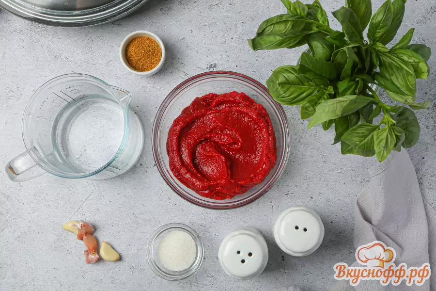 Красный соус - Ингредиенты и состав рецепта