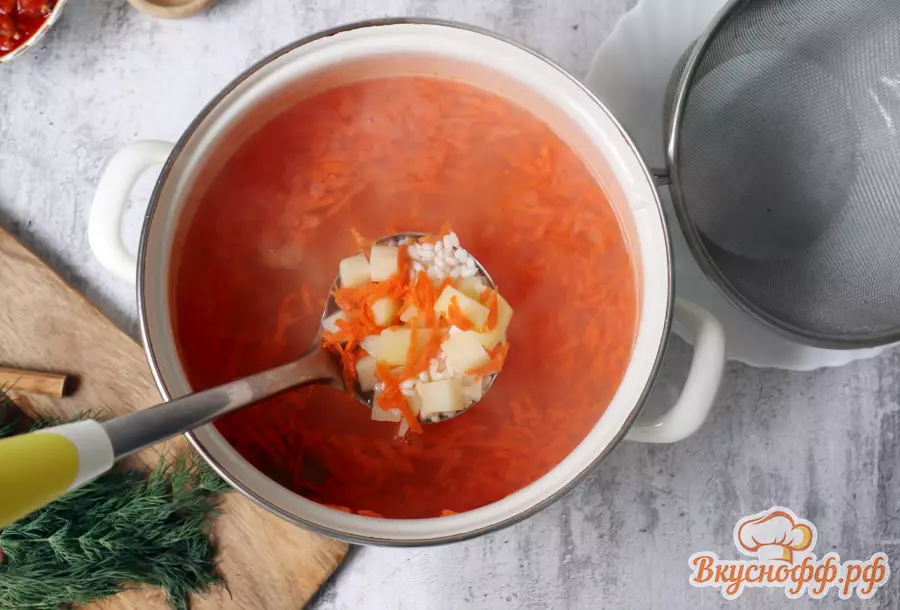 Суп из кильки в томатном соусе - Шаг 3