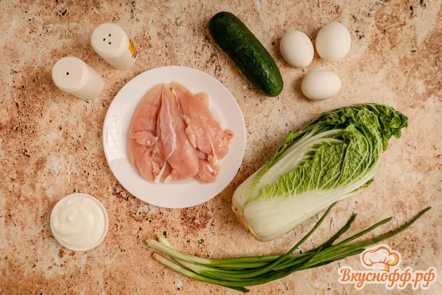 Салат с курицей и пекинской капустой - Ингредиенты и состав рецепта