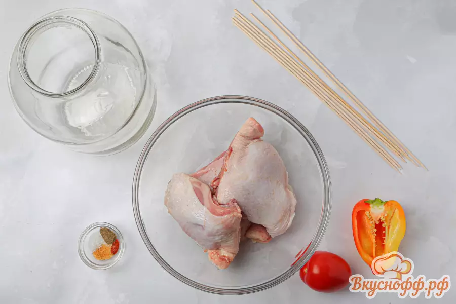 Шашлык из курицы в духовке - Ингредиенты и состав рецепта