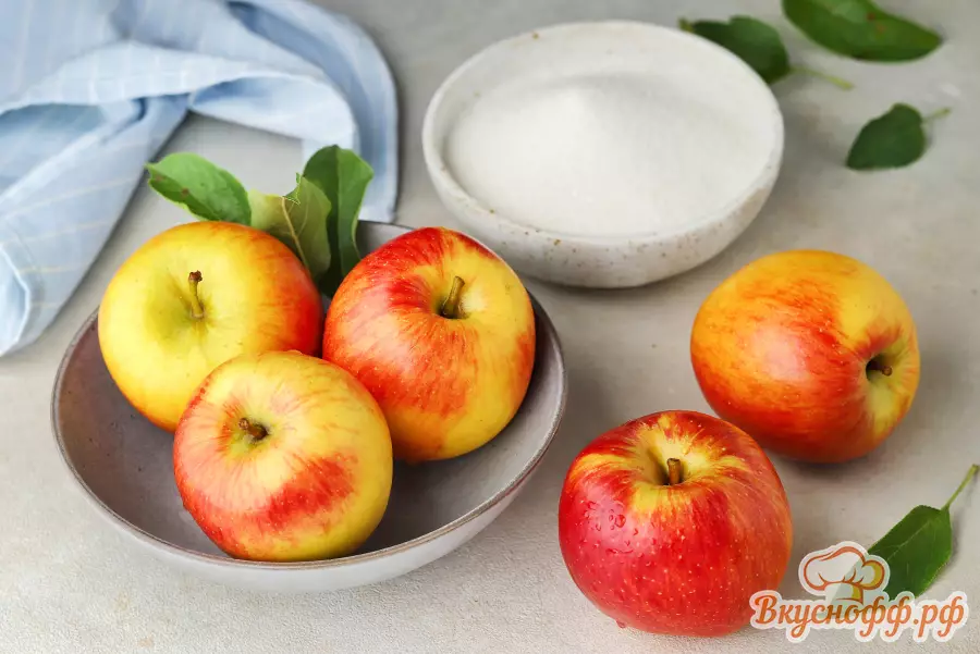 Яблочное варенье в духовке - Ингредиенты и состав рецепта