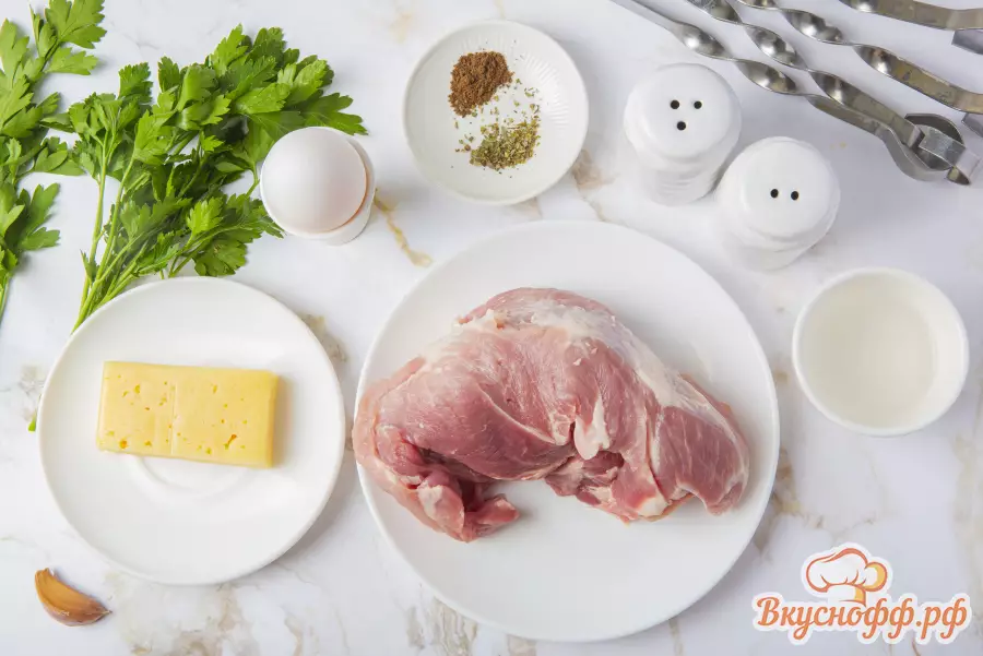 Люля-кебаб из свинины на мангале - Ингредиенты и состав рецепта