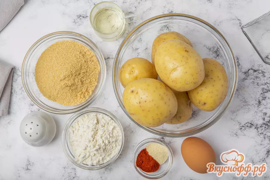 Картофельные котлеты из пюре - Ингредиенты и состав рецепта