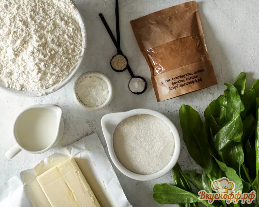 Пирог с щавелем в духовке - Ингредиенты и состав рецепта