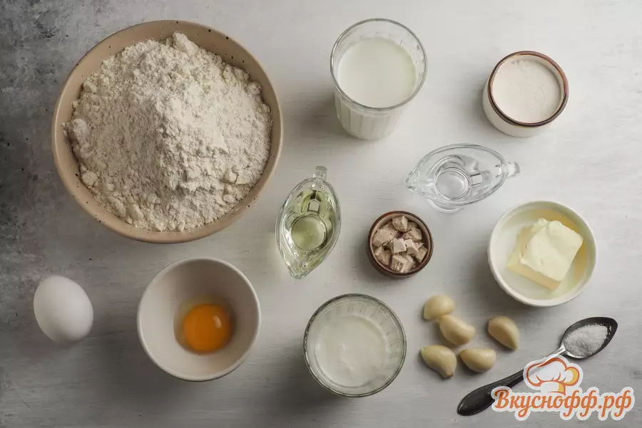 Пампушки с чесноком - Ингредиенты и состав рецепта