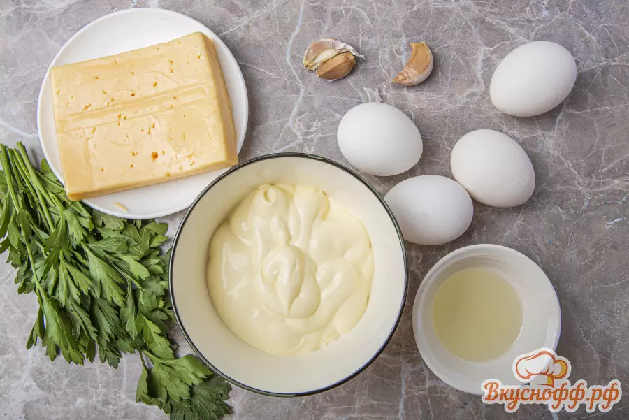 Яичный рулет с начинкой - Ингредиенты и состав рецепта