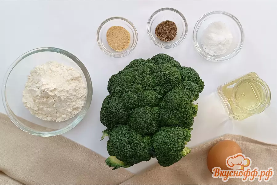 Брокколи в кляре на сковороде - Ингредиенты и состав рецепта
