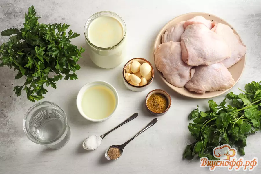 Куриные бёдра на сковороде - Ингредиенты и состав рецепта