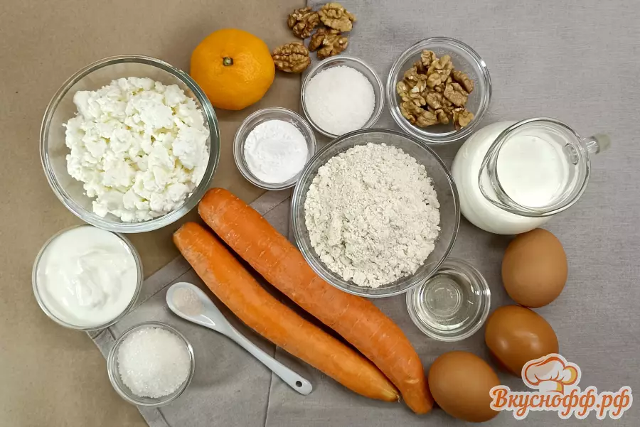 Морковный торт ПП - Ингредиенты и состав рецепта