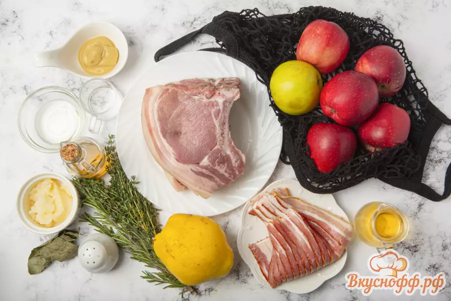 Свиная корейка в духовке - Ингредиенты и состав рецепта