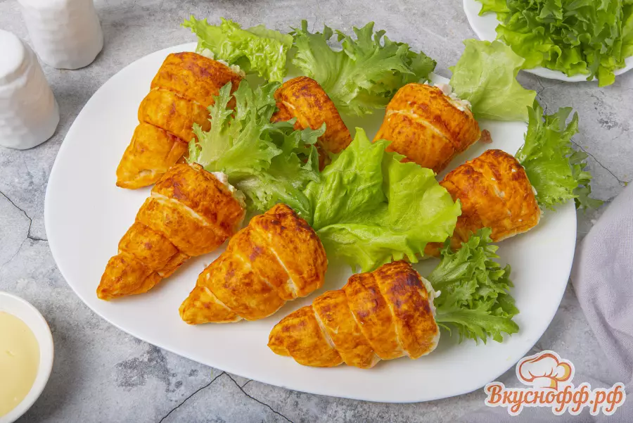 Слоёные трубочки «Морковки» - Готовое блюдо