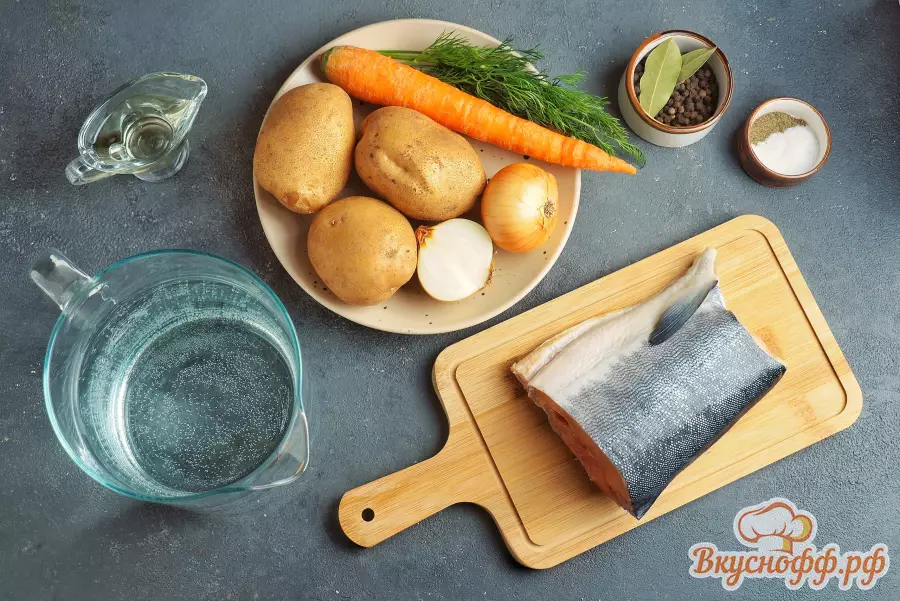 Рыбный суп из горбуши - Ингредиенты и состав рецепта
