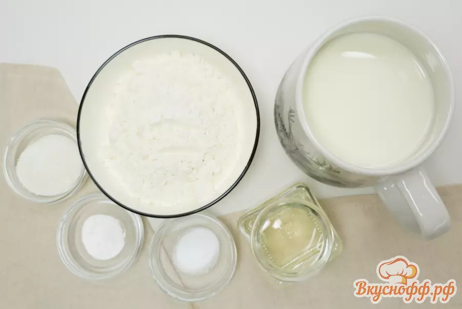 Блины без яиц на молоке - Ингредиенты и состав рецепта