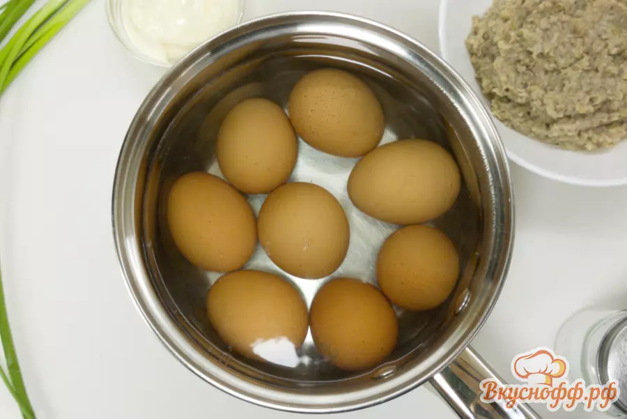 Яйца фаршированные грибами - Шаг 3