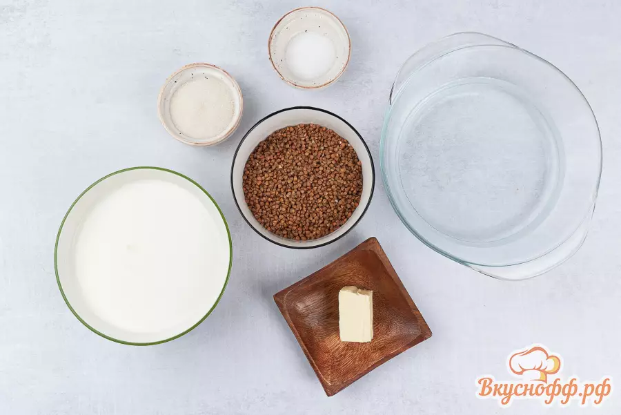 Гречневая каша на молоке - Ингредиенты и состав рецепта