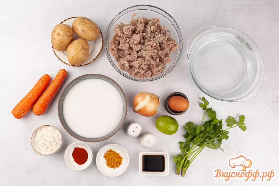 Суп с рыбными фрикадельками - Ингредиенты и состав рецепта