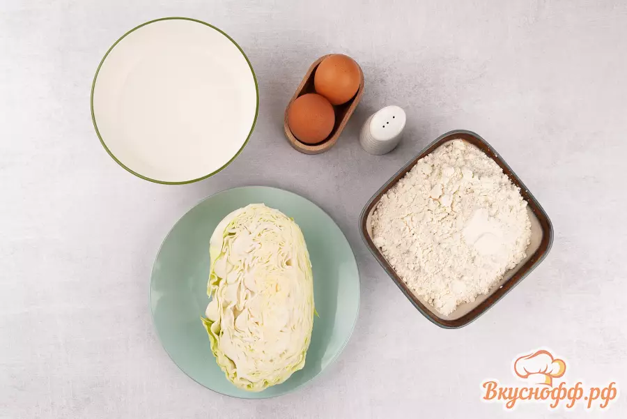Пельмени с яйцом и капустой - Ингредиенты и состав рецепта